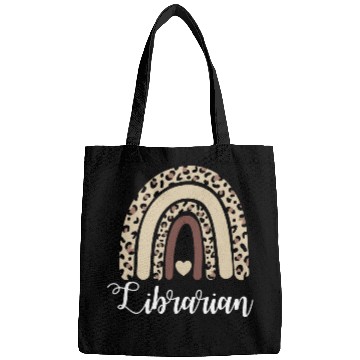Discover Librarian Rainbow Boho Leopard Library Book Lover Bags