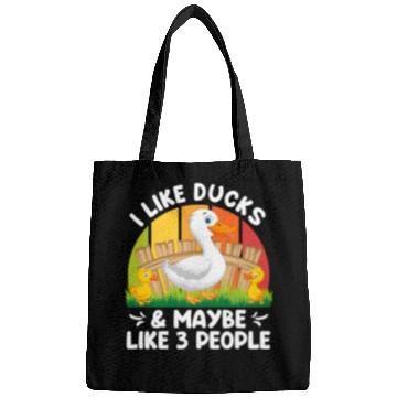 Discover Duck lover I like Ducks & Maybe 3 People Duck Pet Bags