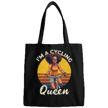 Discover I'm a Cycling Queen Bicycle, Cycling Black Women Bags
