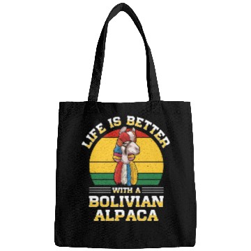 Discover Bolivia Flag Bolivian Alpaca Lover Country South Bags