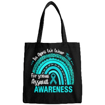 Discover Rainbow In April We Wear Teal Sexual Assault Aware Bags