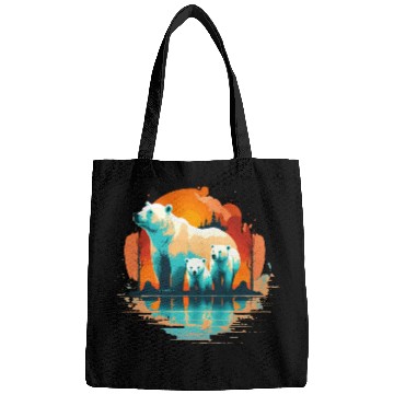 Discover Polar Bear with cubs, Snow Spectrum Bags