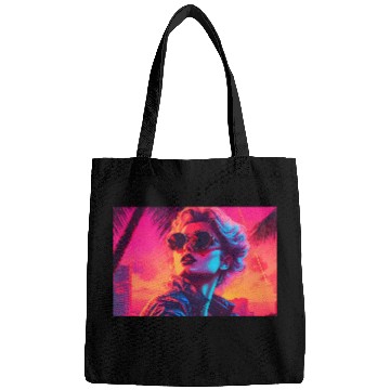 Discover Synthwave Sunset Vibes with sunglasses Bags