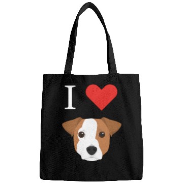 Discover I Love My Jack Russell Dog Bags