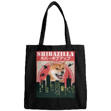 Discover Dog Shiba Inu Shibazilla Movie Bags