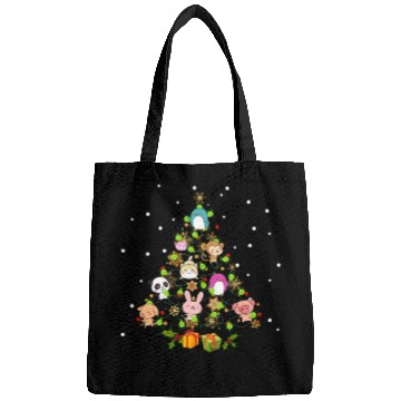 Discover Kawaii Anime Tree Decor Winter Japanese Ornat Swea Bags