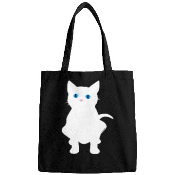 Discover White Cat Silhouette Bags