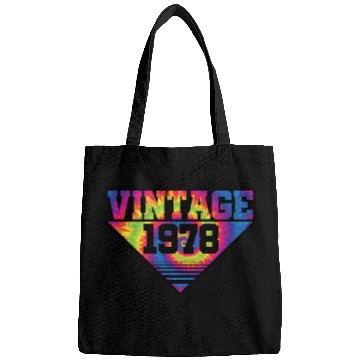 Discover Vintage 1978 Tie Dye Splash Color Triangle Bags
