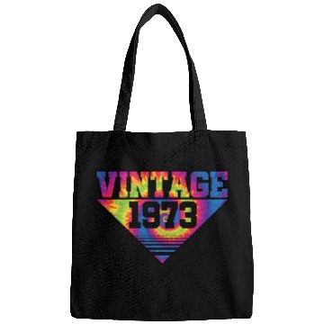 Discover Vintage 1973 Tie Dye Splash Color Triangle Bags