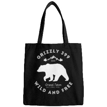 Discover Grizzly 399 Wild Free Grand Teton National Park Bags