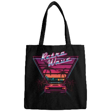 Discover 80S Retrowave Synthwave Love Wave Miami Beach Bags