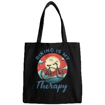 Discover Biking is My Therapy Bicycle, Bike, Cycling, Biker Bags
