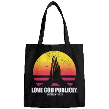 Discover Love God Publicly Bible Verse Quote Jesus Church Bags