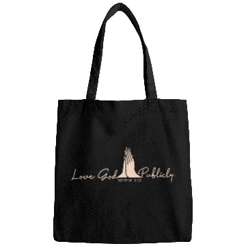 Discover Love God Publicly Christian Quote Catholic Jesus Bags