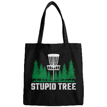 Discover Funny Disc Golf Stupid Tree Art Frisbee Bags