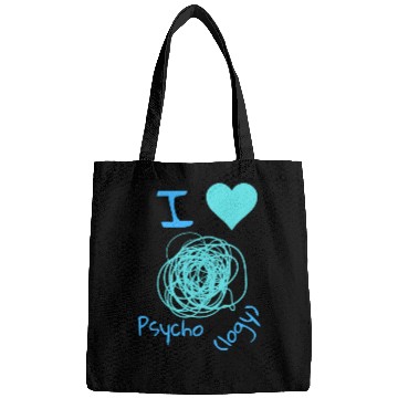 Discover I love psycho(logy) Bags
