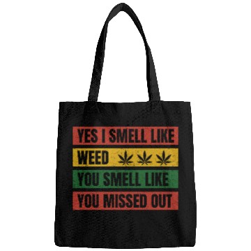 Discover Yes I Smell Like Weed Retro Flag Bags