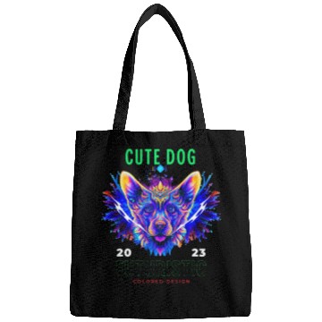 Discover Cute Futuristic Dog AI Bags