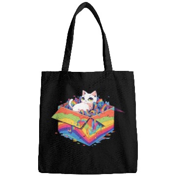 Discover Rainbow LGBT Community Cutie Kitty Pride Lesbian Bags