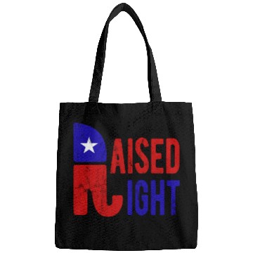 Discover Raised Right Proud Republican Elephant Logo Usa Bags