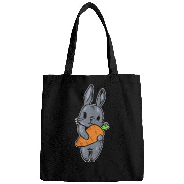 Discover Rabbit Holding Carrot Vegan Gift Bags