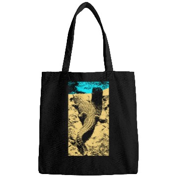 Discover Alligator vintage art Colored Bags