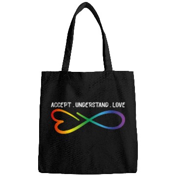 Discover Accept Understand Love Neurodiversity Infinity Aut Bags
