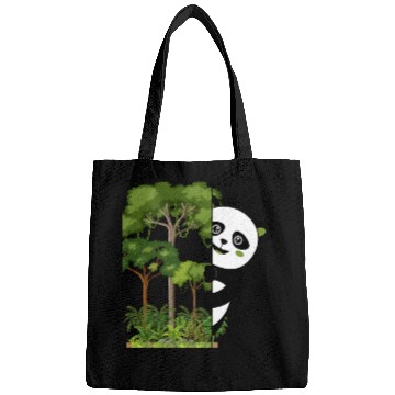 Discover panda bear in the forest Bags