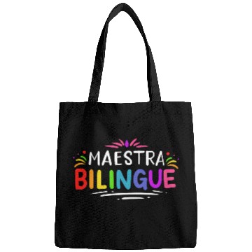 Discover Spanish Teacher quote Bags