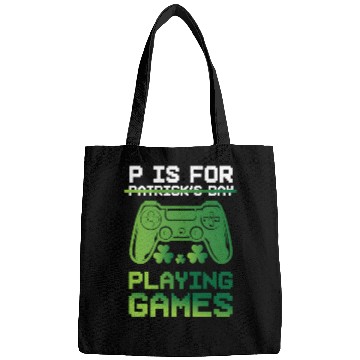 Discover Gamer St Patricks Day P Is For Playing Video Game Bags