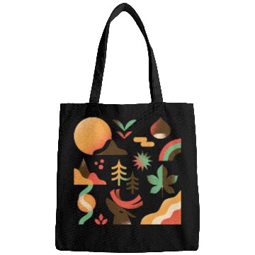 Discover Autumn Mountain Landscape Bags
