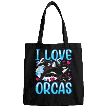 Discover I Love Orcas Whale Protect Orca Sea Bags