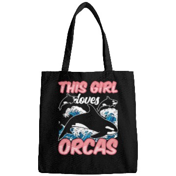 Discover This Girl Loves Orcas Sea Orca Whale Protect Bags
