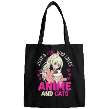 Discover Anime Otaku Cats Japanese Anime Girl Kawaii Cat Bags