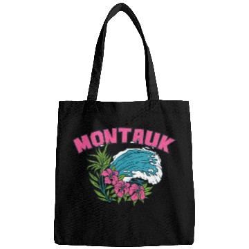 Discover Montauk New York Summer Nyc Tropical Montaukett Bags