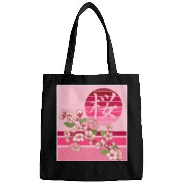 Discover Cherry Blossom Bags, Sakura Flowers Kanji Pocket