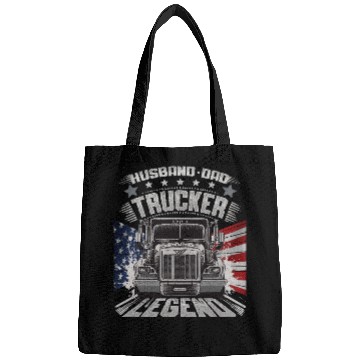 Discover Husband Dad Trucker Legend Bags