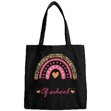 Discover Leopard Rainbow Last Day Of School Teacher Bags