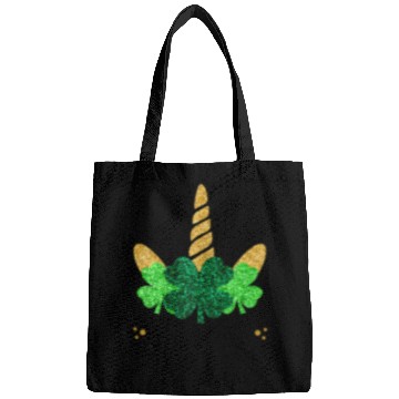 Discover Unicorn Face St Patrick'S Day Unicorn Shamrock Bags