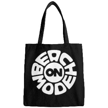 Discover Beach mode on summer vacation typography Bags