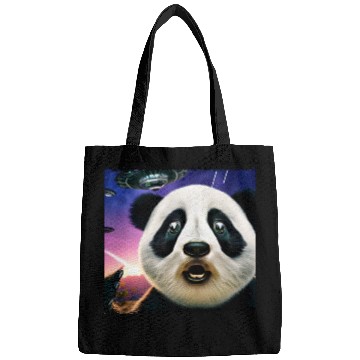 Discover Panda selfie with UFO surprise Bags