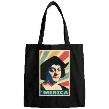 Discover Christopher Columbus Merica Vintage Colors Bags