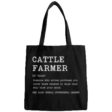 Discover Cattle Farmer Definition Design Copy Copy Bags
