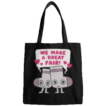 Discover We Make A Great Pair Socks Lovers Valentines Bags