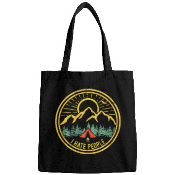 Discover Camping I Hate People Funny Camp Lovers Bags