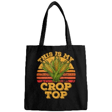 Discover This Is My Crop Top Funny Farmer Farming Corn Bags