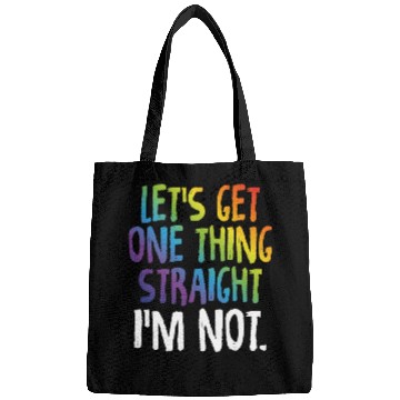 Discover Lgbtq Rainbow Pride Not Straight Gay Lesbian Bags