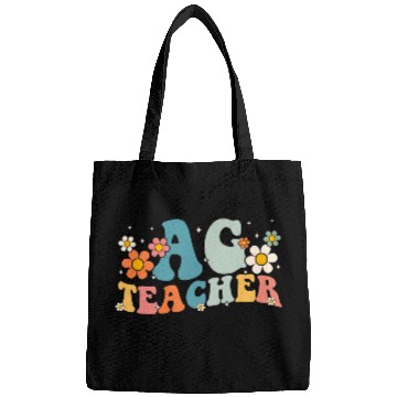 Discover Retro Groovy Agriculture Teachers Squad Back Bags