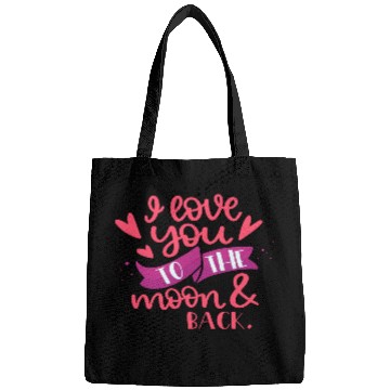 Discover I Love You To The Moon Back Bags