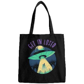 Discover Go In Loser - Funny Alien Abduction Bags